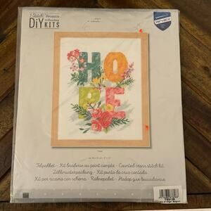 NEW Vervaco Hope Cross Stitch Kit Inspirational Cross-Stitch Kit NEW